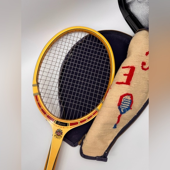 TAD Davis Victor Classic Wood Tennis Racquet w/ Cover - Picture 5 of 5